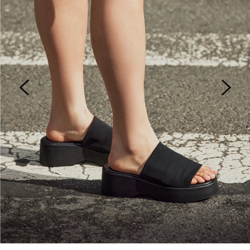 Steve Madden Black Slide Sandals - Never Worn